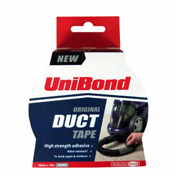 UNIBOND DUCT TAPE 50MM X 10M CARDED