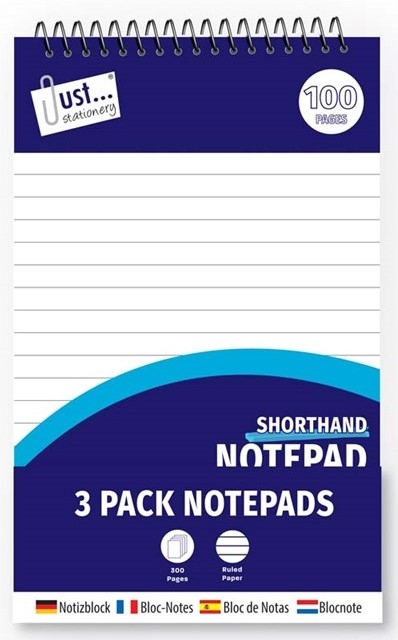 J/S 100 SHEET SHORTHAND NOTE PADS
