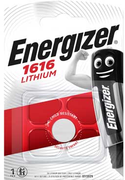 ENERGIZER CR1616 LITHIUM BATTERY