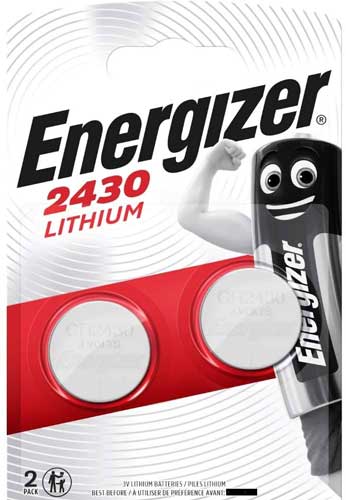 ENERGIZER CR2430 LITHIUM 2PK BATTS