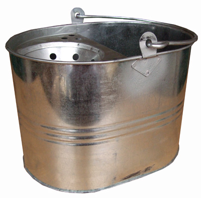 GALVANISED MOP BUCKET WITH WRINGER