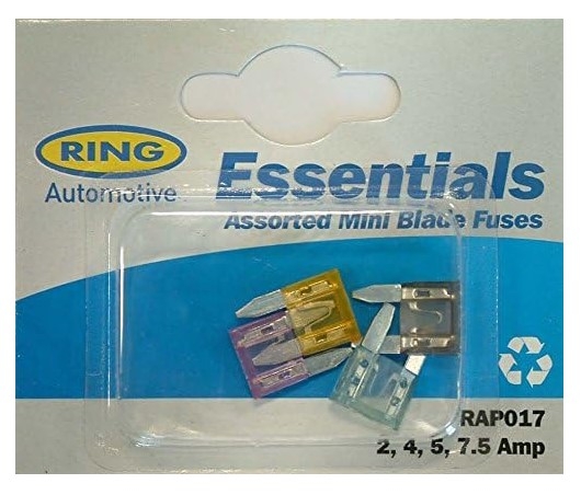 RING 2-7.5A MIXED MINI BLADE FUSES