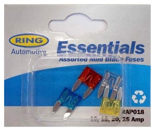 RING 10-25A MIXED MINI BLADE FUSES
