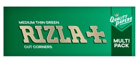 RIZLA GREEN PAPERS 5PK BOX