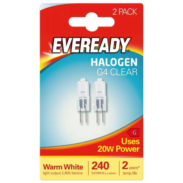 EVEREADY G4 CLEAR CAPSULES 20W