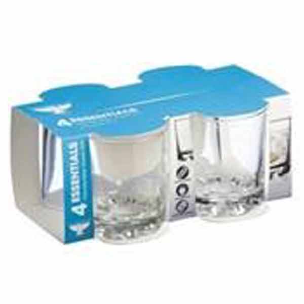R/H HOBNOBS MIXER GLASSES 25cl 4PK