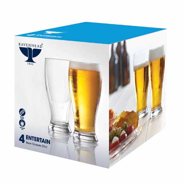 RH ENTERTAIN BEER GLASSES 53cl 4PK