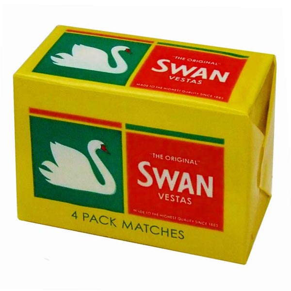 SWAN VESTAS MATCHES 4 PACK