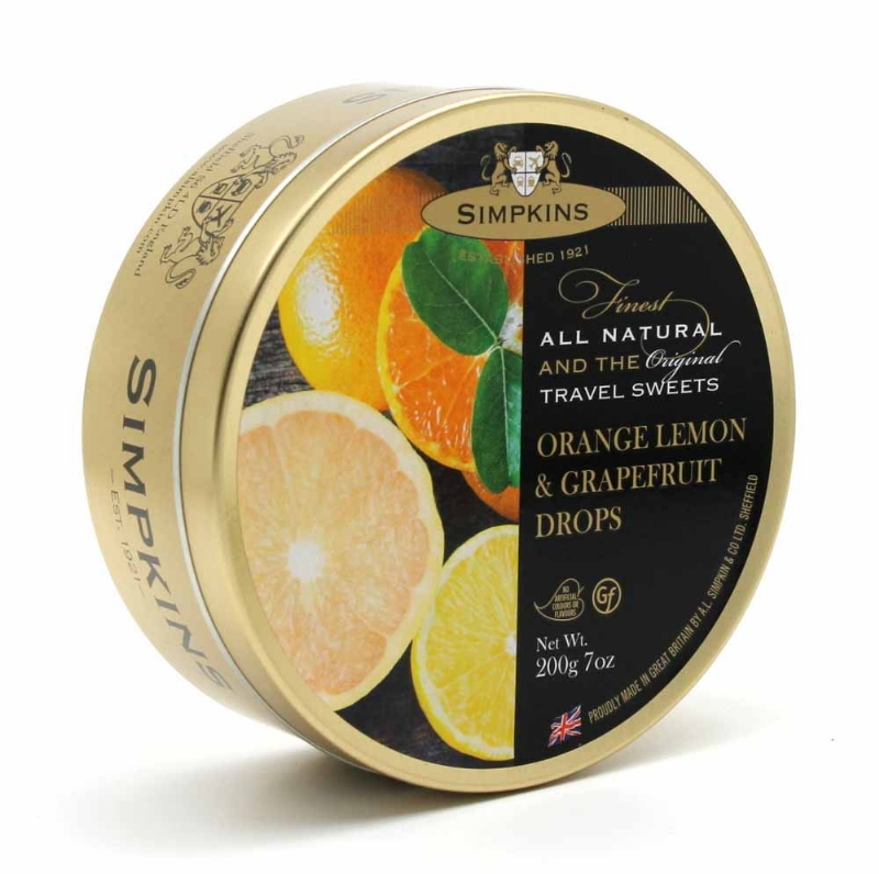SIMPKINS ORANGE LEMON G-FRUIT DROPS