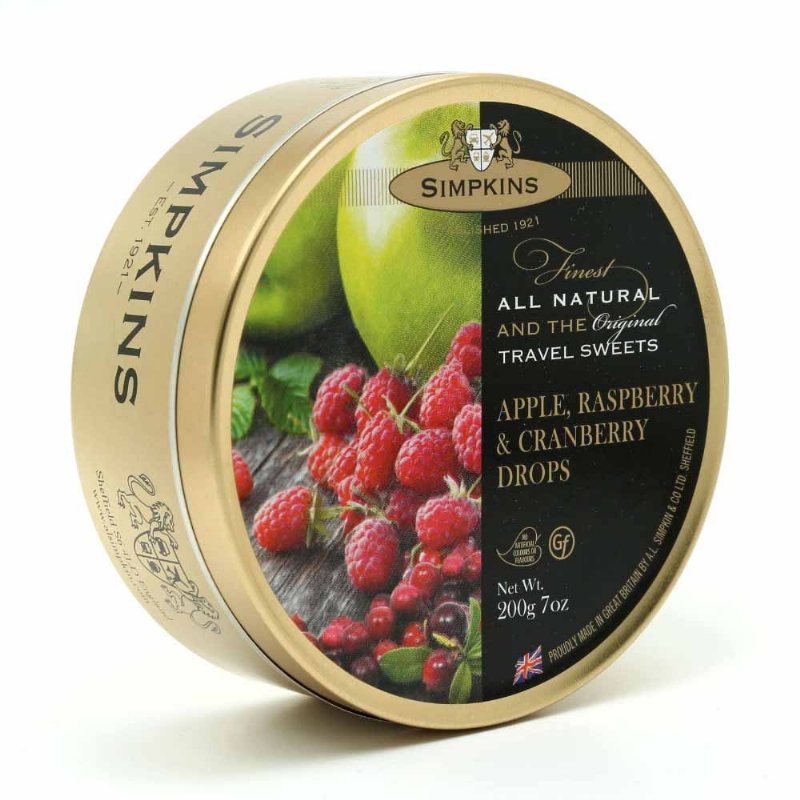 SIMPKINS APPLE RASPBERRY CRAN DROPS