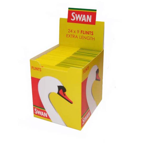 SWAN EXTRA LENGTH 7MM FLINTS 9 PACK