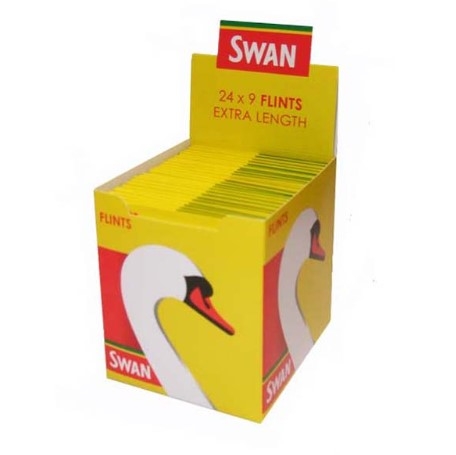SWAN EXTRA LENGTH 7MM FLINTS 9 PACK