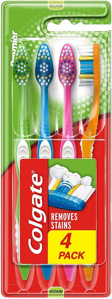 COLGATE PREMIER CLEAN 4PK T/BRUSH