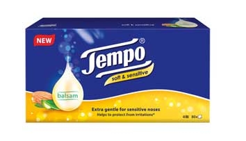TEMPO SOFT+SENS BALSAM TISSUES 4ply