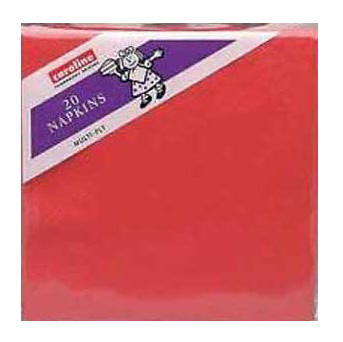 CAROLINE RED 2PLY NAPKINS 33cm 20PK