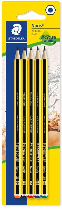 STAEDTLER 5PK GRAPHITE PENCILS