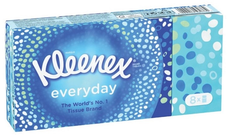 KLEENEX ORIG POCKET TISSUES 8PK