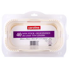 CAROLINE 2LB LOAF TIN LINERS 40 PK