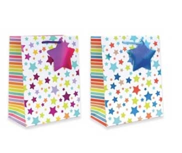 GIFT BAG STARS DESIGN MEDIUM