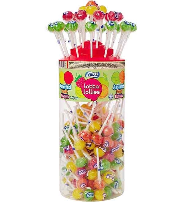 VIDAL LOTTA LOLLIES ASSORTED FRUIT