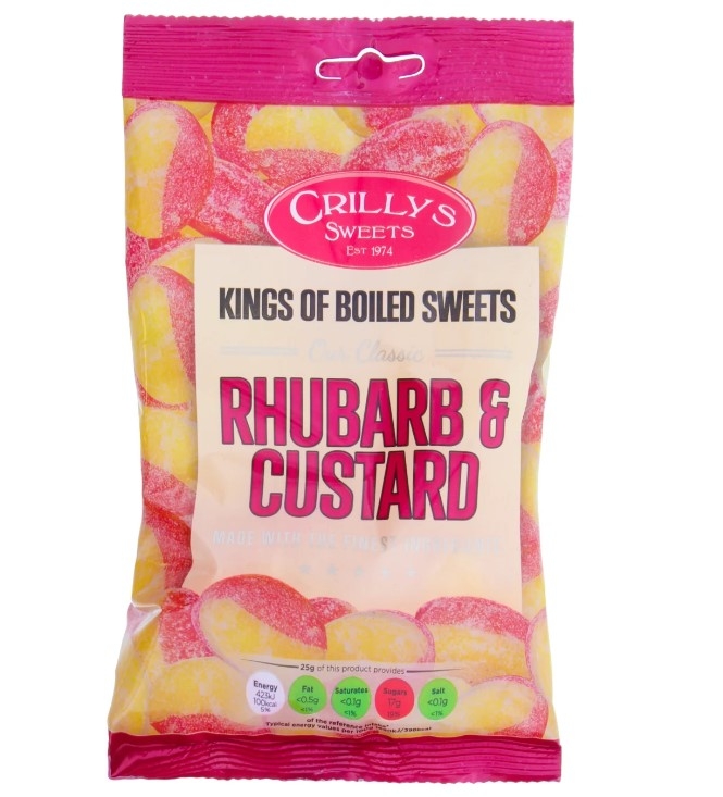 CRILLY'S RHUBARD & CUSTARD 100G