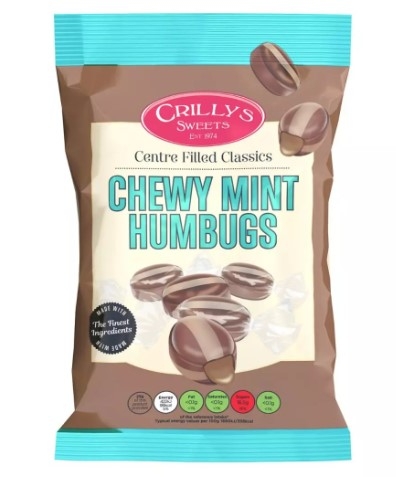 CRILLY'S MINT HUMBUGS 100G