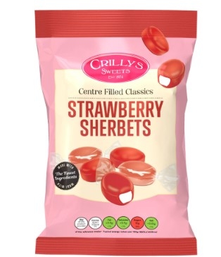 CRILLYS STRAWBERRY SHERBERTS 100G