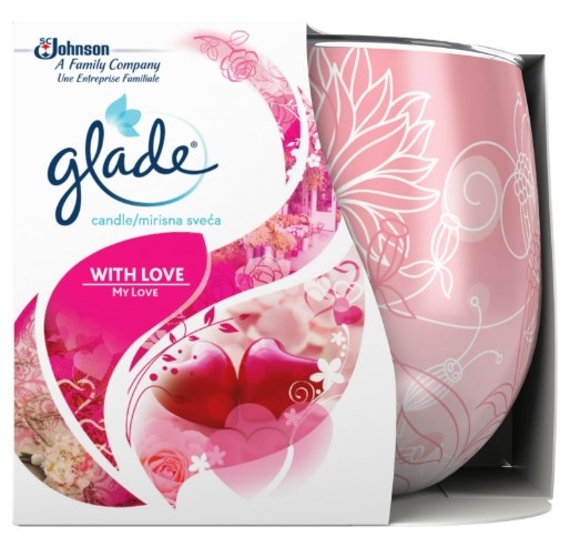 GLADE WITH LOVE CANDLE 120G