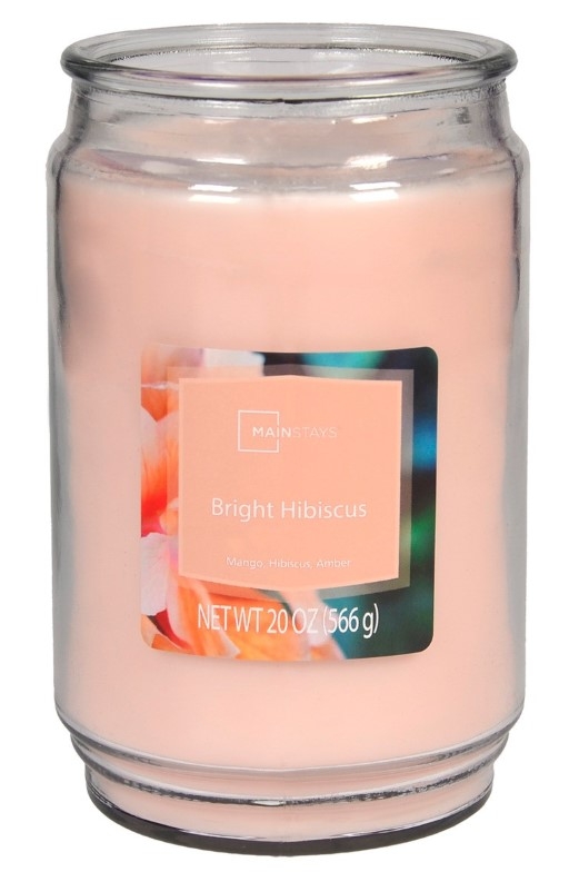 MAINSTAYS BRIGHT HIBISCUS CANDLE