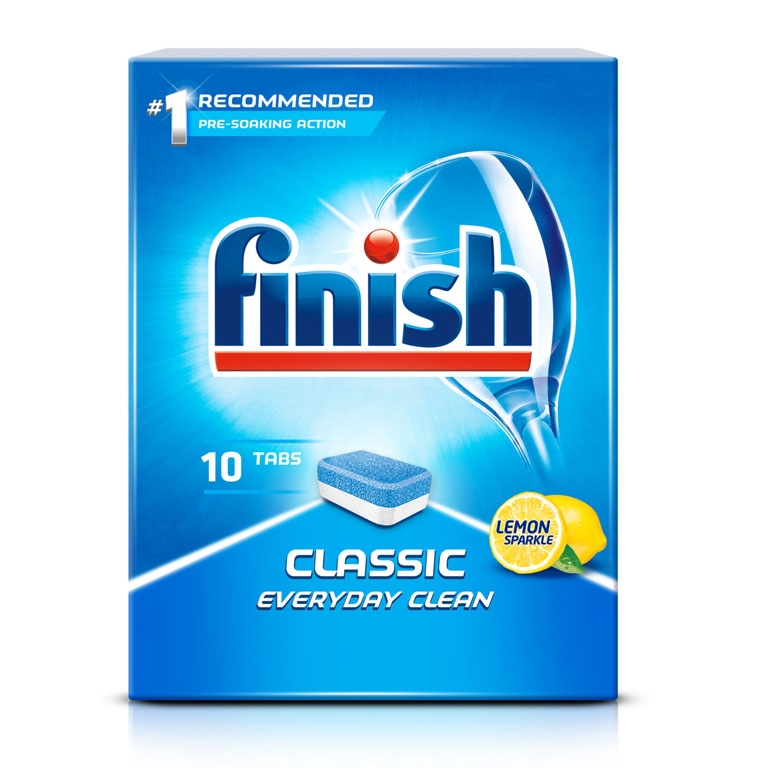 FINISH LEMON DISHWASH TABS 10PK