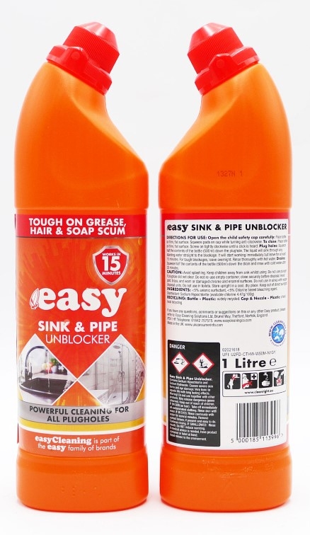 EASY SINK AND PIPE UNBLOCKER 1LT