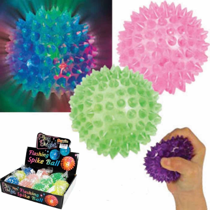 FLASHING SPIKE BALL 6CM