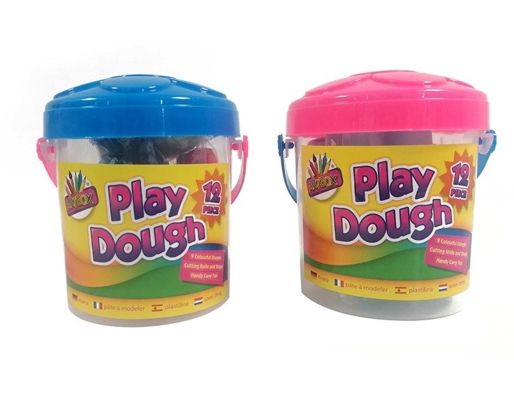 ARTBOX PLAY DOUGH TUB 12 PACK