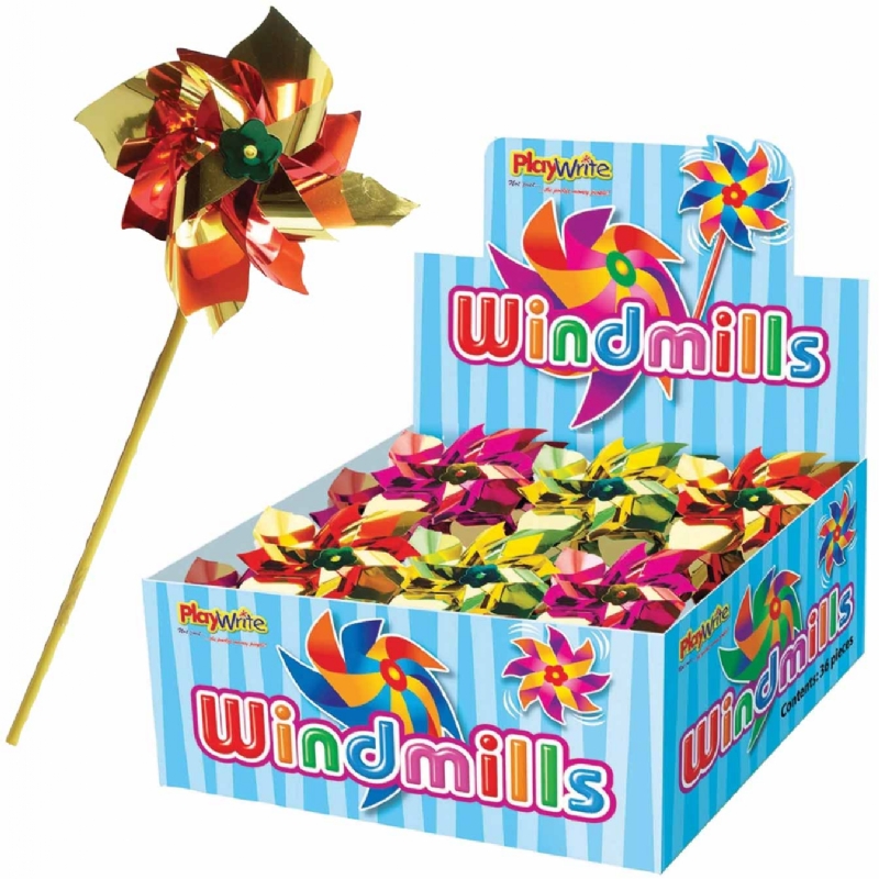 LASER FOIL WINDMILLS 40CM