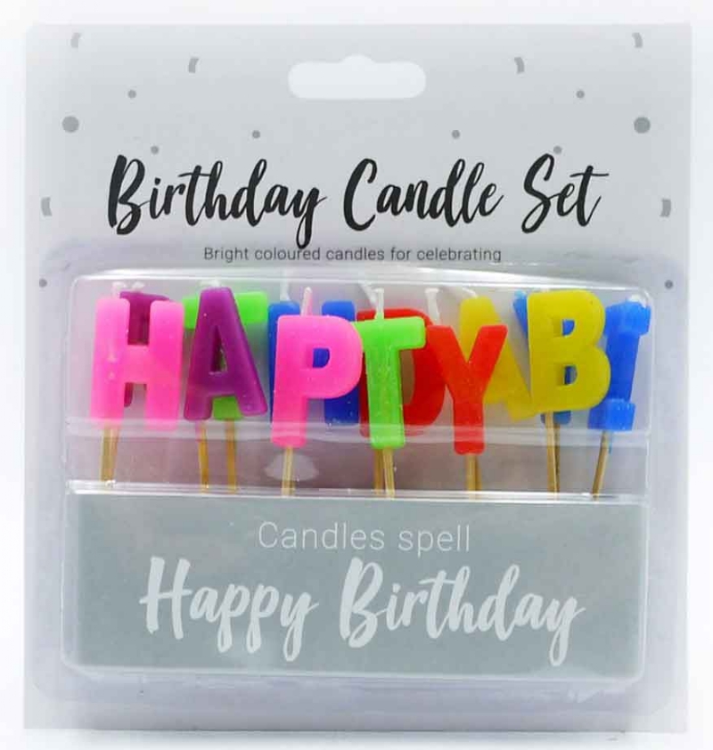 BIRTHDAY CANDLE SET 13 PIECE SET
