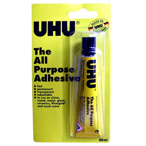UHU ALL PURPOSE CLEAR ADHESIVE 20ML