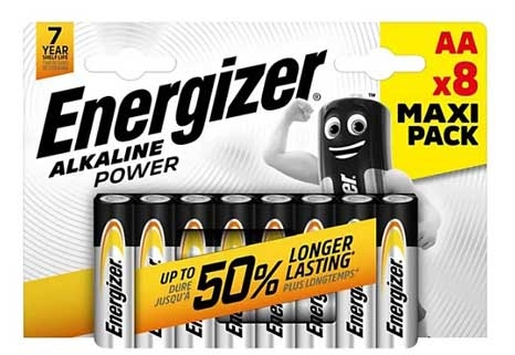 ENERGIZER ALKALINE POWER AA 8PK