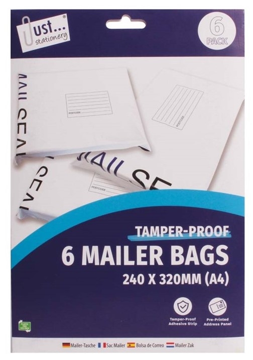 MAILER BAG MEDIUM 6PK 240 X 320MM