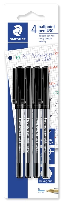 STAEDTLER 430 BALLPOINT PEN BLACK