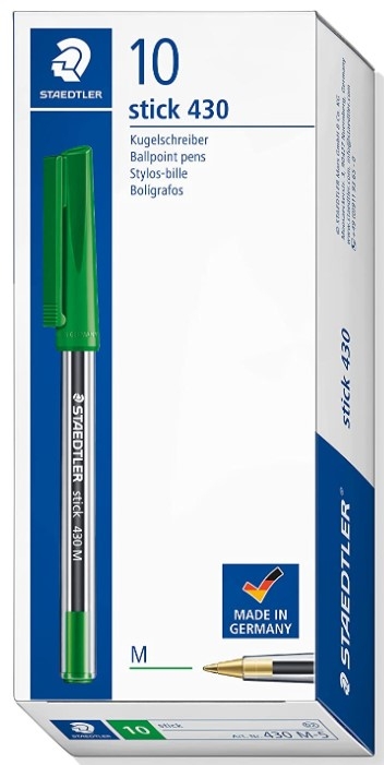STAEDTLER 430 BALLPOINT PEN GREEN