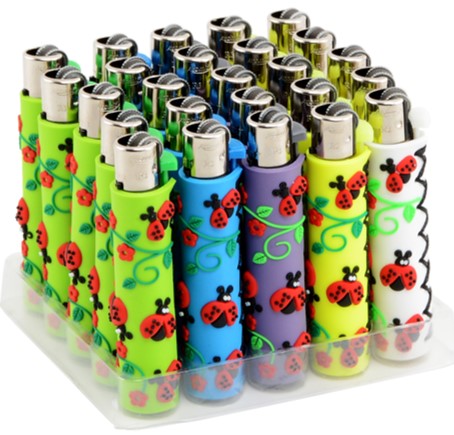 ATOMIC LADYBUG RUBBER FLINT LIGHTER