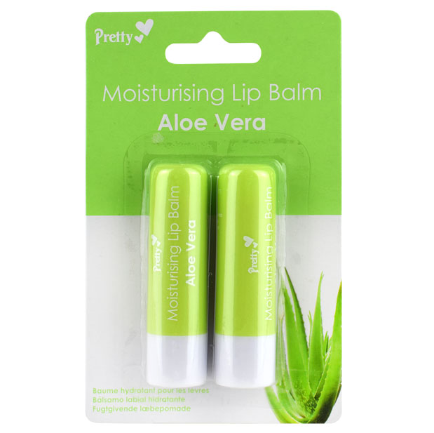 PRETTY ALOE VERA LIP BALM TWIN PACK