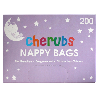 CHERUBS NAPPY BAGS 200 PACK