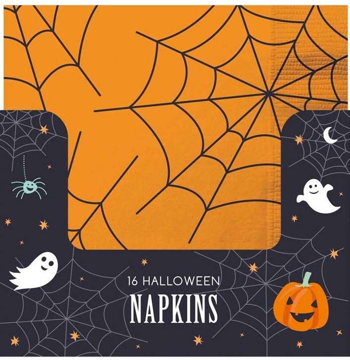 HALLOWEEN PUMPKIN NAPKINS 16PK
