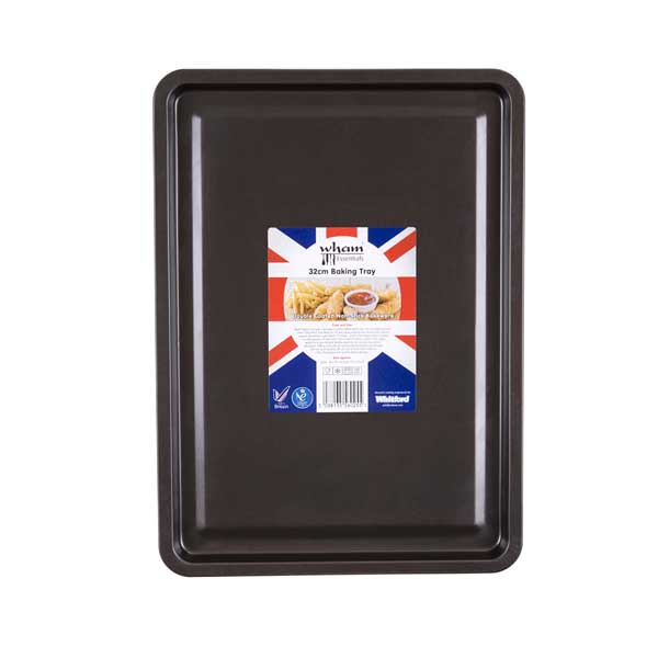 WHAM ESSENTIALS OVEN TRAY BLK 32CM