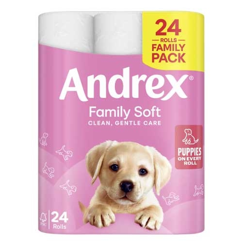 ANDREX 24PK FAMILY SOFT TOILET ROLL
