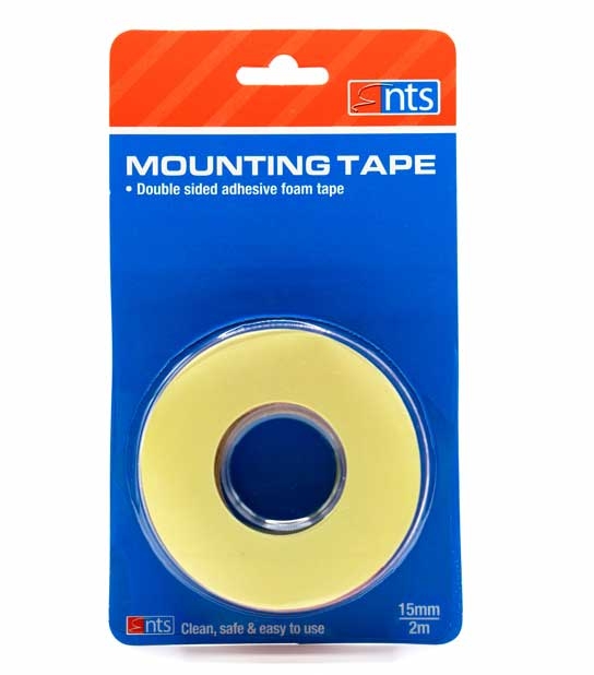 NTS CLEAR MOUNTING TAPE 15mm X 2M