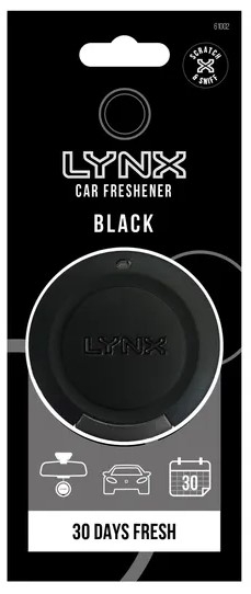 LYNX BLACK 3D HANGING AIR FRESHENER
