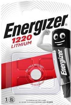 ENERGIZER CR1220 LITHIUM BATTERY