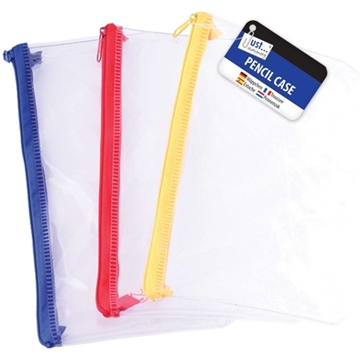 J/S CLEAR EXAM PENCIL CASE IN CDU